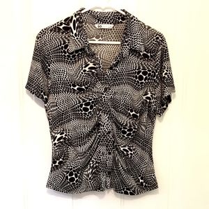 NWOT - Black & White Blouse